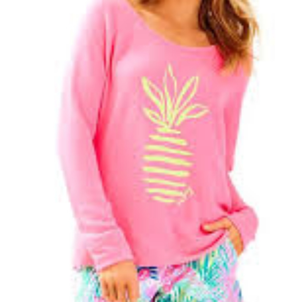 Lilly Pulitzer Sandy Popover Pineapple Size M